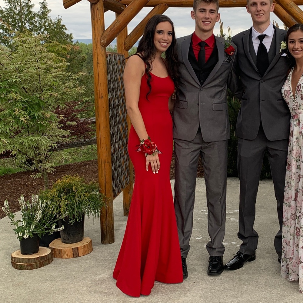 red prom dress!!!